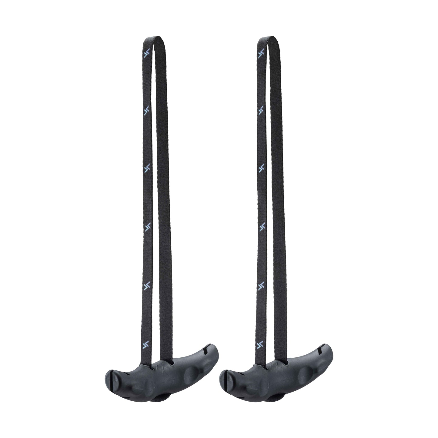 Twee ergonomische Swipe Grip handgrepen van Advantum met zichtbare vingercontouren en verstelbare band, ideaal voor pull-workouts en functionele training.