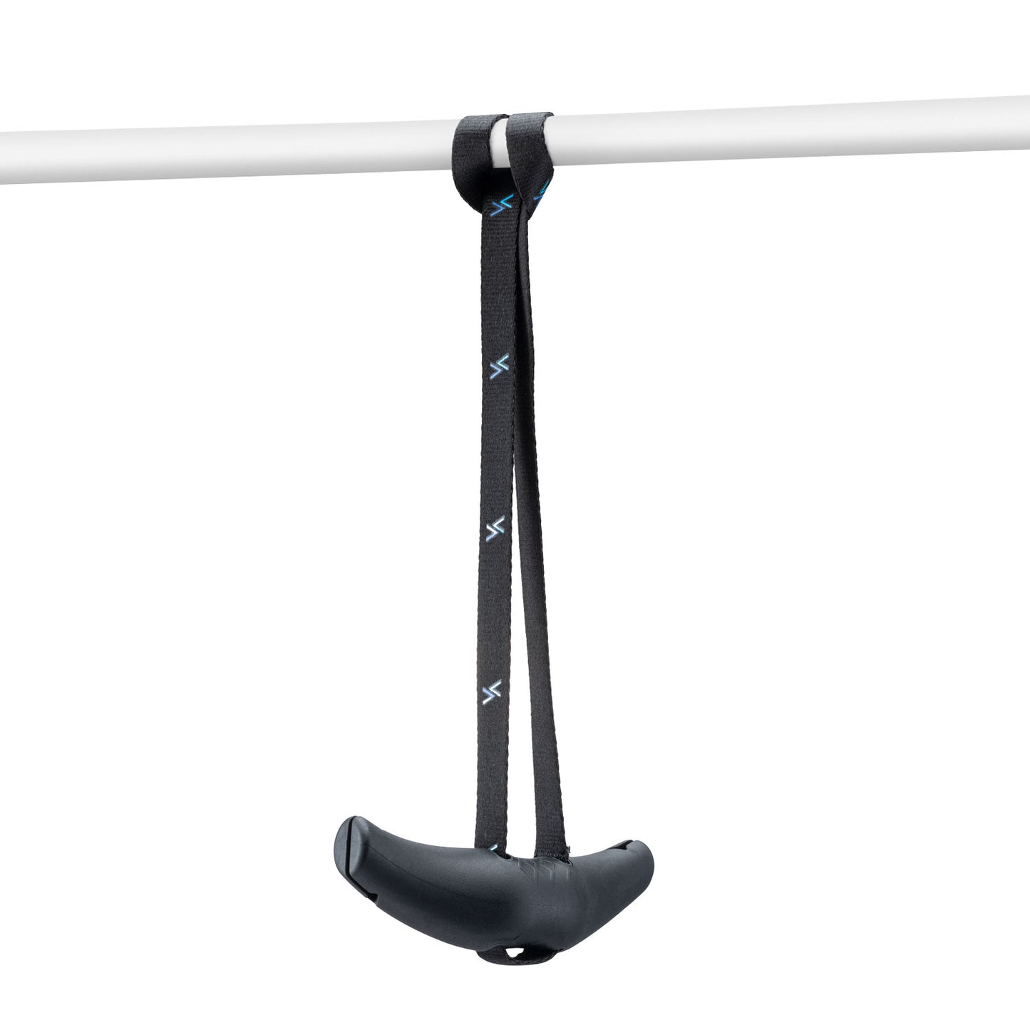 Advantum Swipe Grip – ergonomisch gevormde fitnesshandgreep bevestigd aan stang, ontworpen voor optimale grip bij pull-oefeningen.